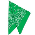 Green 22" Bandannas (12 Pack)